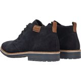 Rieker - Nette Heren Schoen - Suède - Zwart