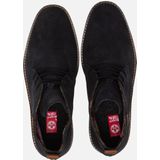 Rieker - Nette Heren Schoen - Suède - Zwart