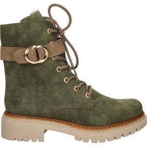 Rieker Veterboots Groen Synthetisch 172246 - Dames - Maat 37