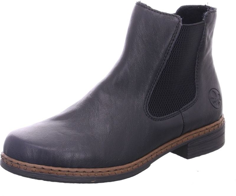 Rieker - Chelsea Laarzen - Zwart - Enkellaarzen - Halve Laarzen - Sliplaars