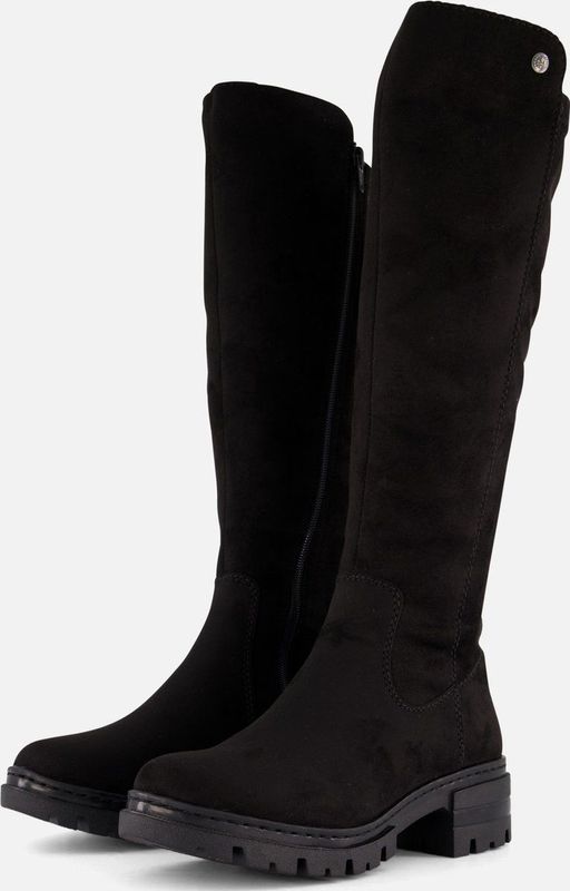 Rieker - Dames Laarzen - Zwart - Suedine - Warm Gevoerd