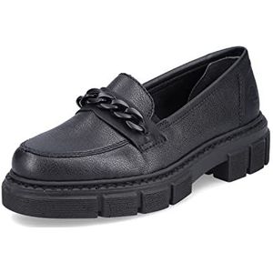Rieker Dames lage schoenen M3861, zwart, 43 EU