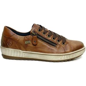 Casual - Bruin - Vrijetijdsschoen - Veterschoen met Ritssluiting