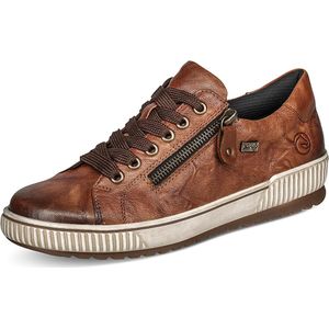 Casual - Bruin - Vrijetijdsschoen - Veterschoen met Ritssluiting