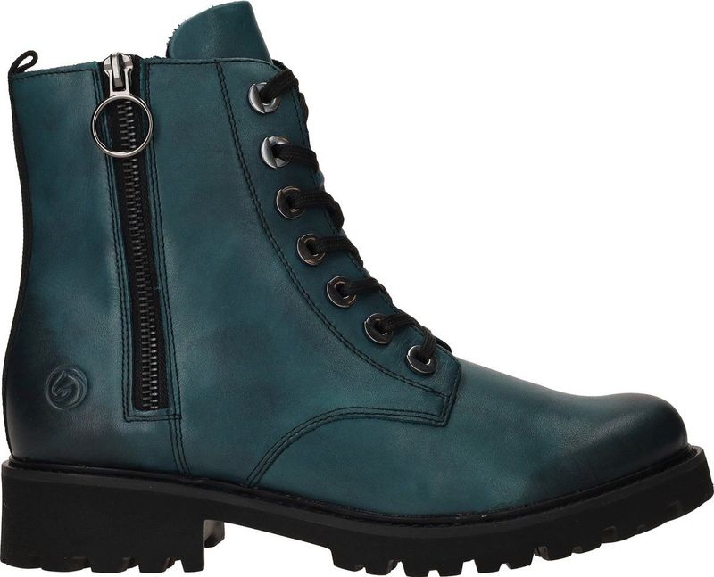 Remonte Schnürstiefelette, Blockabsatz, Stiefelette, Schnürboots, Flats im Used Look