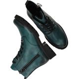 Veterboots - Petrol - Blokhak - Vetersluiting - Used Look