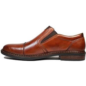Rieker - 17659 - Slippers - Bruin - Bovenmateriaal: Leer - Binnenmateriaal: Synthetisch