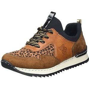 Rieker Dames M3683 Sneakers, bruin, 36 EU