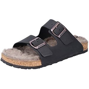 Rieker Heren 22194 slippers zwart, 45 EU