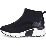 Enkellaarsjes - Effen - Imitatieleer - Sleehak - Ritssluiting