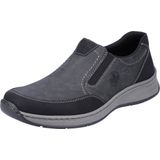 Rieker - Veterschoenen - Zwart - Leer - Antislip Zool