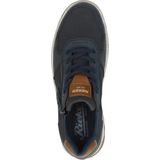 Rieker Sneakers - Blauw - Synthetisch - Rits- en Vetersluiting