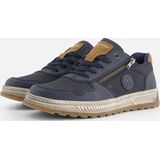 Rieker Sneakers - Blauw - Synthetisch - Rits- en Vetersluiting