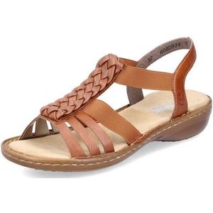 Rieker - 60809 - Sandalen - Bruin - Kunstleer