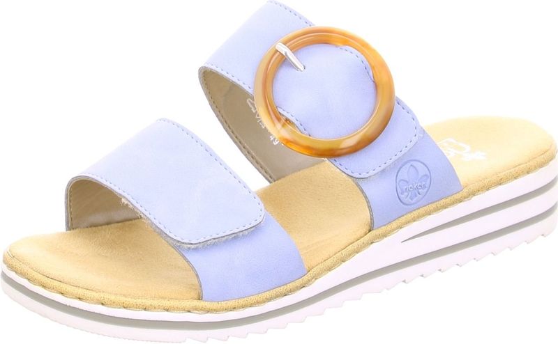 Rieker - Dames - Schoenen - Blauw - Slippers