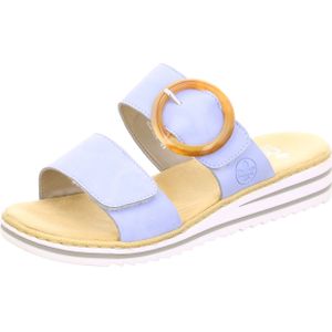 Rieker Pantolette, Keilabsatz, Sommerschuh, Schlappen mit softer Innensohle