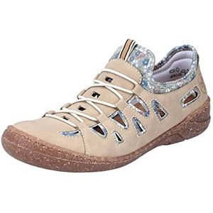 Rieker Dames 54551 Slipper, beige, 36 EU