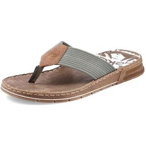 Rieker 21280 Flipflop voor heren, groen, 45 EU