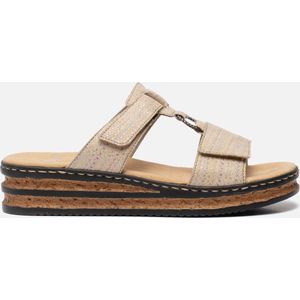 Rieker - 62930 - Slippers - Beige-Multi