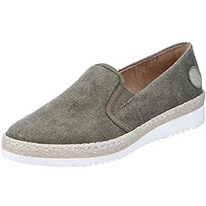 Rieker M9260 Mocassins voor dames, Groen