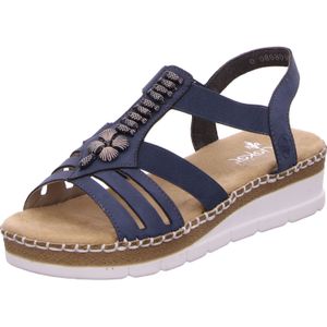 Rieker -Dames - blauw donker - sandalen - maat 41