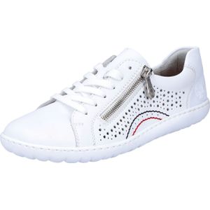 Rieker - 52824-80 - Damesschoen - Parelwit - Leer