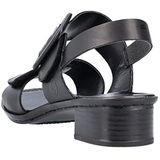 Rieker - 62663 - Sandalen - Zwart - Leer