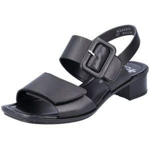 Rieker - 62663 - Sandalen - Zwart - Leer