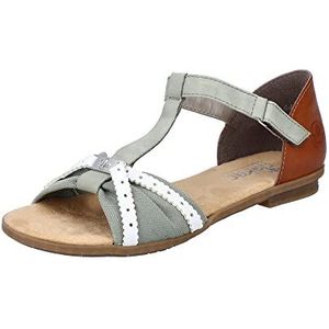 Rieker Klassieke sandalen voor dames, 64250, damessandalen, wit, 39 EU