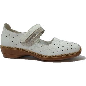 Rieker - 41389 Bandschoenen - Zwart - Leer