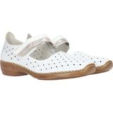 Rieker - 41389 Bandschoenen - Zwart - Leer