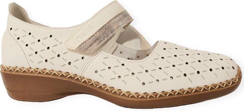 Rieker - 41389 Bandschoenen - Zwart - Leer