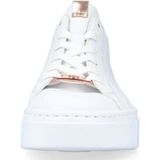 Rieker N5904 Sneakers voor dames, wit, 38 EU