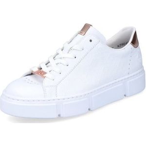 Rieker N5904 Sneakers voor dames, wit, 40 EU
