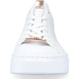 Rieker N5904 Sneakers voor dames, wit, 40 EU