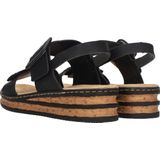 Rieker - 62950 Sandalen - Zwart - Kunstleer
