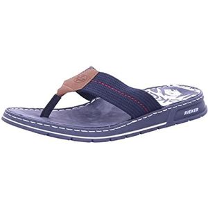 Rieker 21280 Flipflop voor heren, blauw, 45 EU