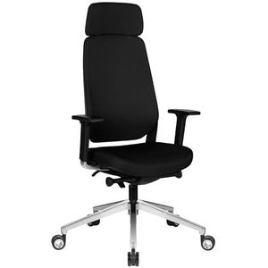 Weber Büro FILO-A ergonomische bureaustoel met hoofdsteun | 4D-armleuningen | hoge comfortabele zitting | zwart