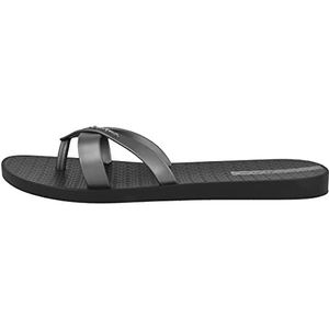 Ipanema Kirei Fem Teenslippers voor dames, 8441 Zwart Zilver, 35/36 EU