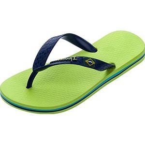 Ipanema Classic Brasil II Kids Teenslippers voor jongens, Groen Blauw, 35.5 EU Schmal