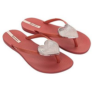 Ipanema Dames Maxi Fashion II Fem teenslippers, Rood beige, 35.5 EU