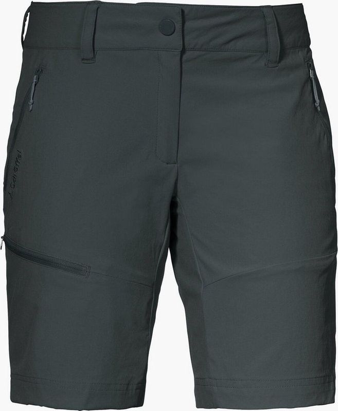 Schöffel Toblach Shorts Damen Wandershorts (Anthrazit 40 Größe) Wanderbekleidung