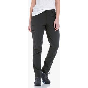 Schöffel Damesbroek Ascona Zip Off, lichte en comfortabele damesbroek met optimale pasvorm, flexibele outdoorbroek voor vrouwen, asfalt, 22