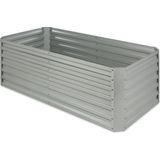 blumfeldt Blumentopf High Grow Straight Hochbeet Metall, Hochbeet Metall Balkon Pflanzkasten Pflanzkübel Blumenkasten