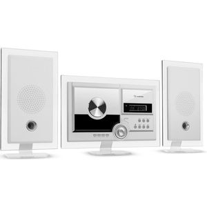 Stereo Sonic DAB+ stereoinstallatie DAB+ CD speler USB BT wit