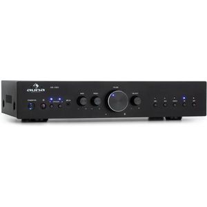 Auna - AV2-CD608BT - Hifi-Stereo-versterker - Zwart - 4x100W RMS