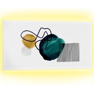 Klarstein - 2-in-1 Infrarotheizung & Konvektor, Infrarotheizung mit Thermostat 1000W, IP44-Infrarotheizung zur Wandmontage mit App-Steuerung,