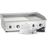 Klarstein - Elektrogrill, Tischgrill mit LED-Anzeige, Elektrogrill für Balkon & Indoor, Edelstahl Elektro Grill, Grillplatte mit abnehmbarer