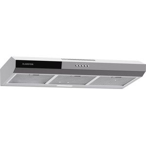 Klarstein Contempo 90 Afzuigkap Onderbouw 90 Zilver