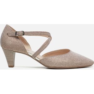 Gabor - Pumps - Roze - Textiel met Glitters - Rubber Zool